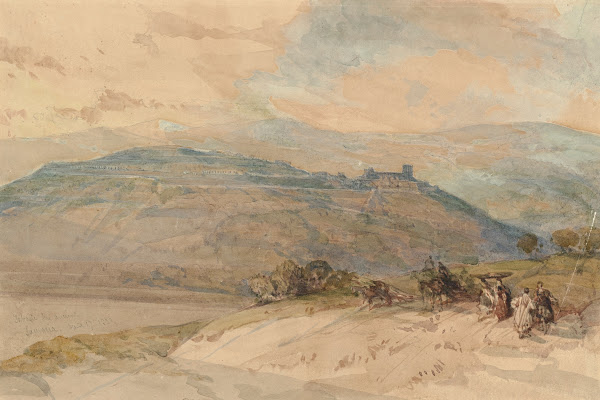 Distant view of Sebaste Ancient Samaria 1839