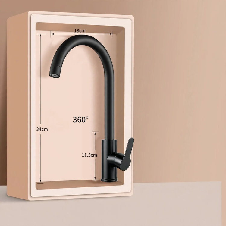 Pull-down kitchen faucet with ceramic valve