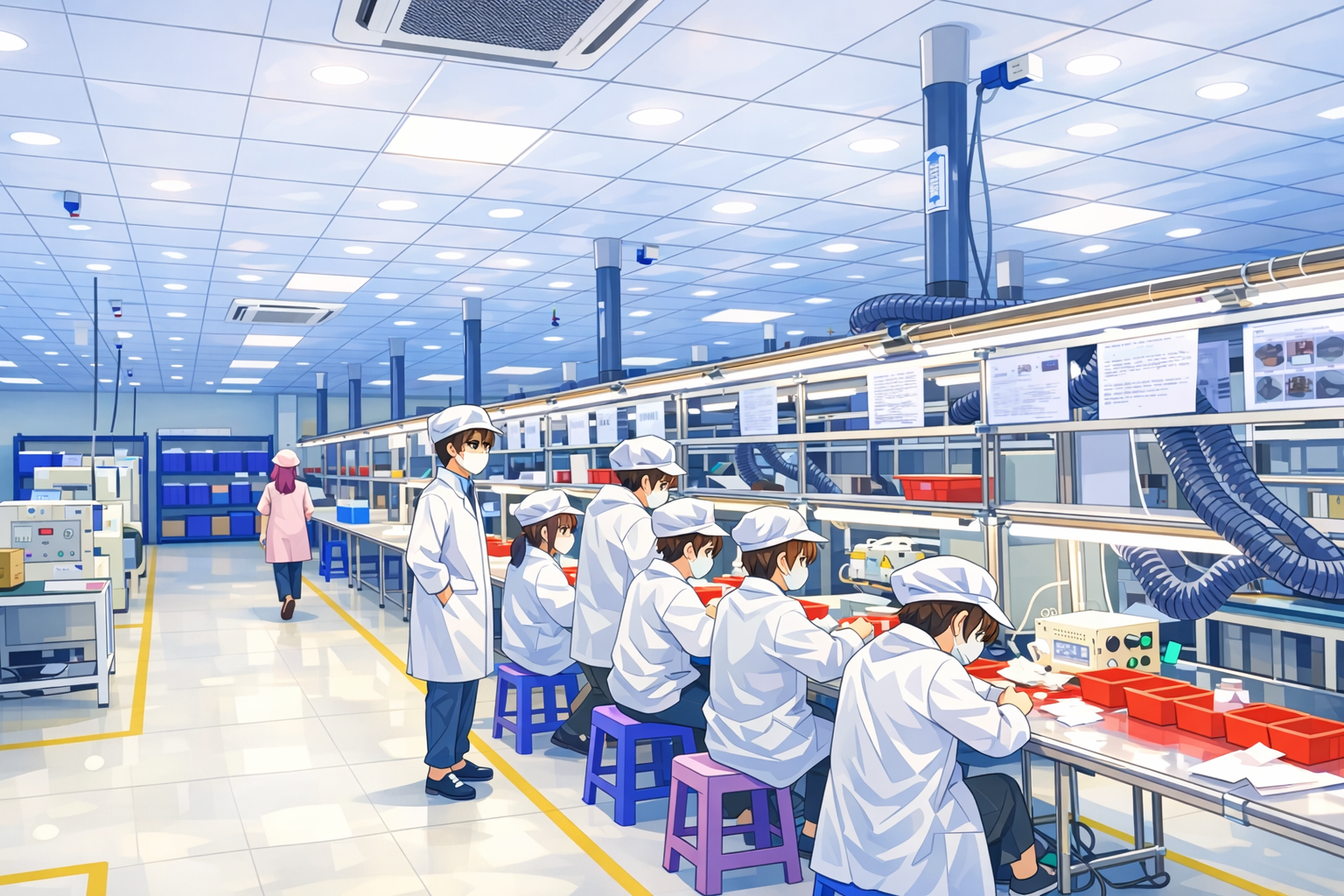 Assembly & magnetizing workshop