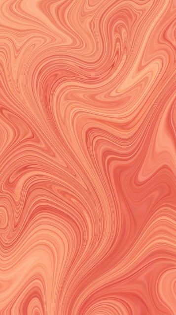 Abstract Coral and Peach Marbling with Fluid Patterns - Free mobile Wallpaper