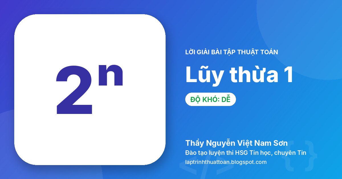 Lũy thừa 1