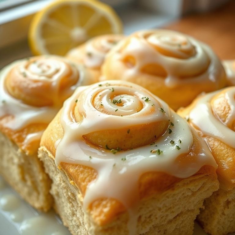 Soft Lemon Rolls with Zesty Lemon Icing Recipe – Easy & Fresh