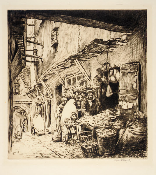Shops in the Kasbah 1924