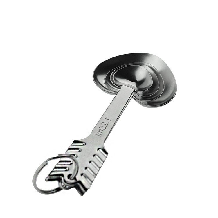 Stainless Steel Heart-Shaped Measuring Spoon