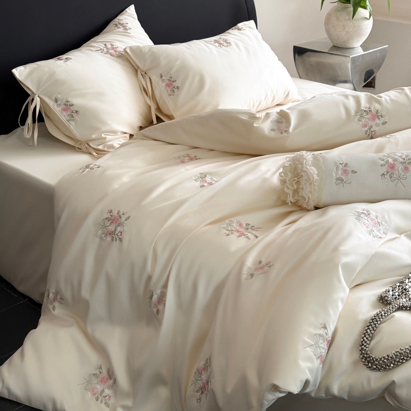 Cotton Bedding Set, Jacquard, Fleece Finish