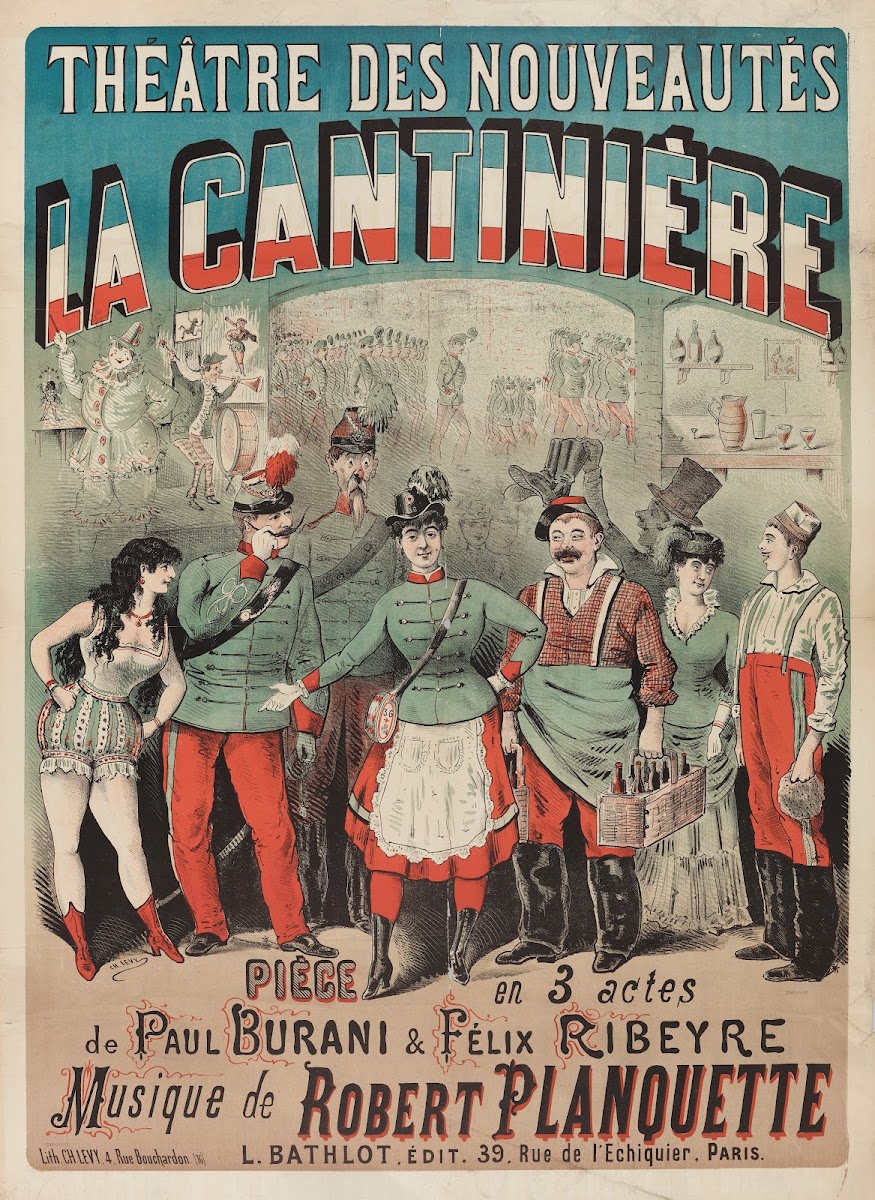 Theâtre Des Nouveautes La Cantiniere Piece En 3 Actes De Paul Burani  Felix Ribe