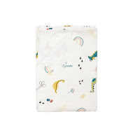 Детский плед Twins муслиновый 110х75 двойной Динозаврик