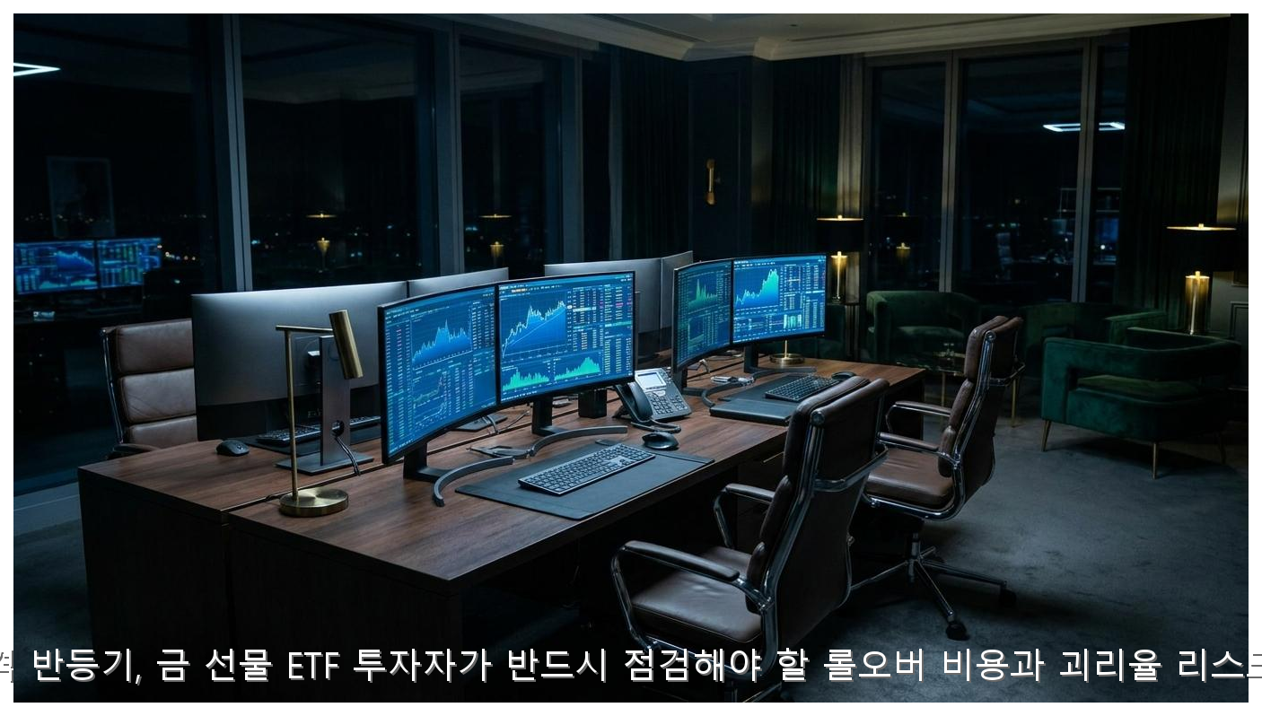 금 가격 반등기, 금 선물 ETF 투자자가 반드시 점검해야 할 롤오버 비용과 괴리율 리스크 분석 핵심 안내 및 분석 인포그래픽 (5)