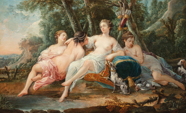 Diana with her nymphs resting after the hunt 1761