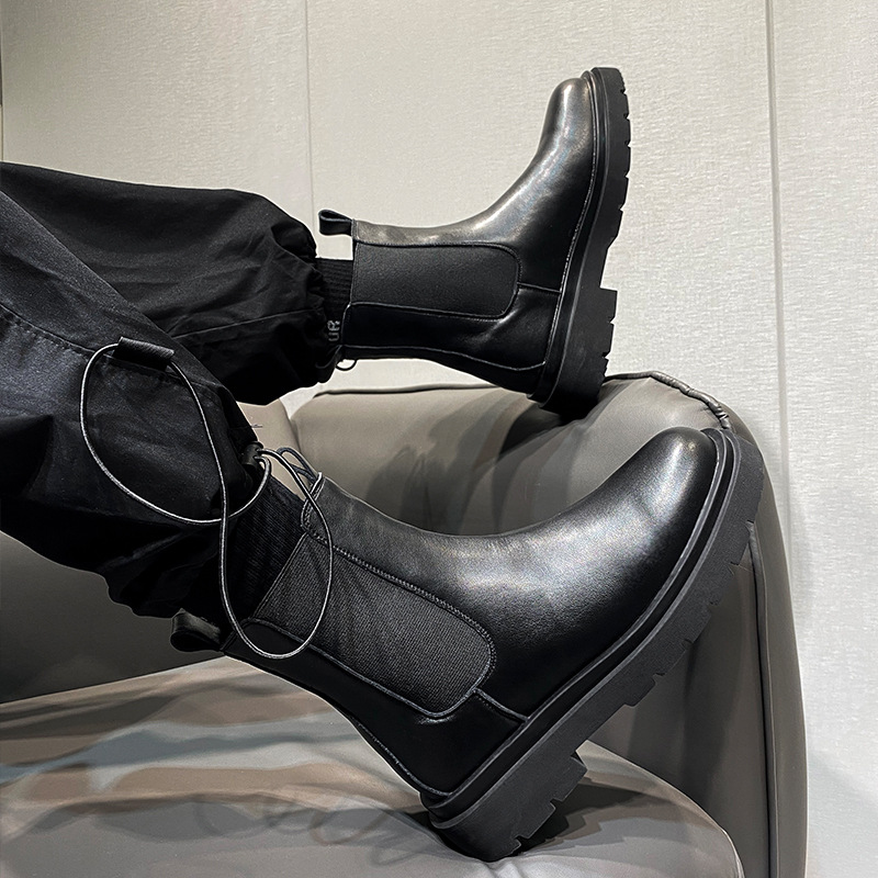 Men's Ankle Boots 6032, lined, Chelsea style