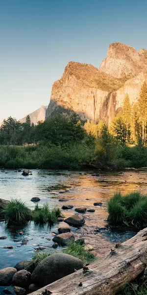 Yosemite National Park, River, Mountains, Nature 5K Wallpaper Background