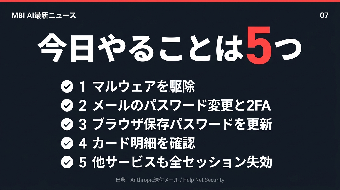 今日やるべき5つのこと