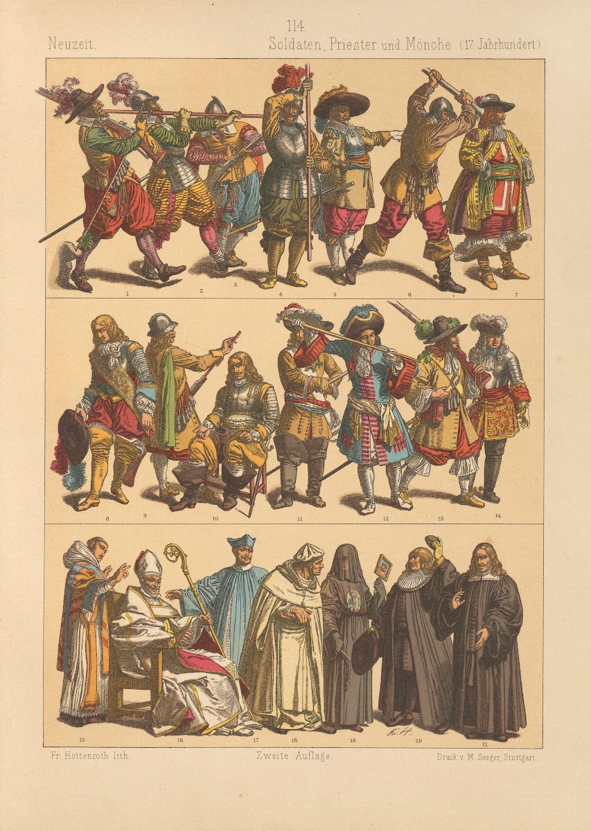 Soldaten Priester und Mönche 1884