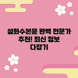 설화수본윤, 피부 관리, 한방 화장품, 뷰티 추천, 스킨케어 루틴