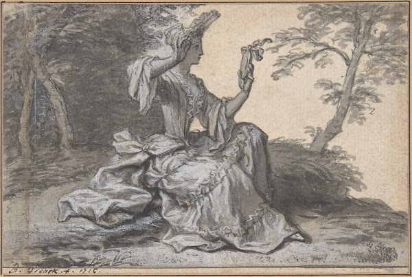 Lady with a Mirror 1716