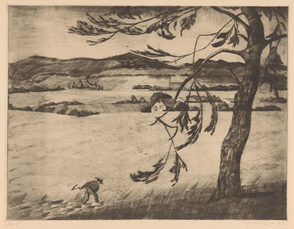 Boerderij in heuvellandschap 1925