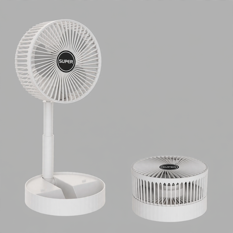 USB fan, foldable, with battery