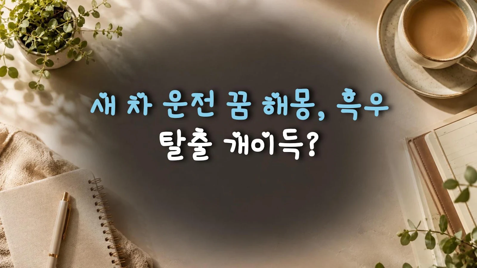 새 차 운전 꿈 해몽, 흑우 탈출 개이득?