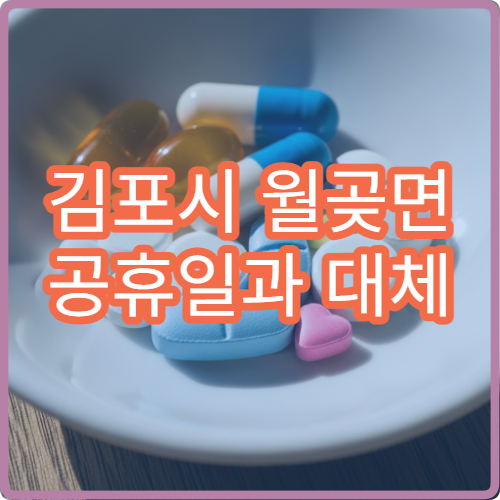 김포시 월곶면 공휴일과 대체 공휴일 약국 운영 여부 미리 확인하기