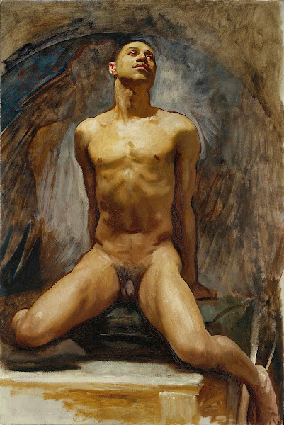 Nude Study of Thomas E McKeller circa 1917 1920