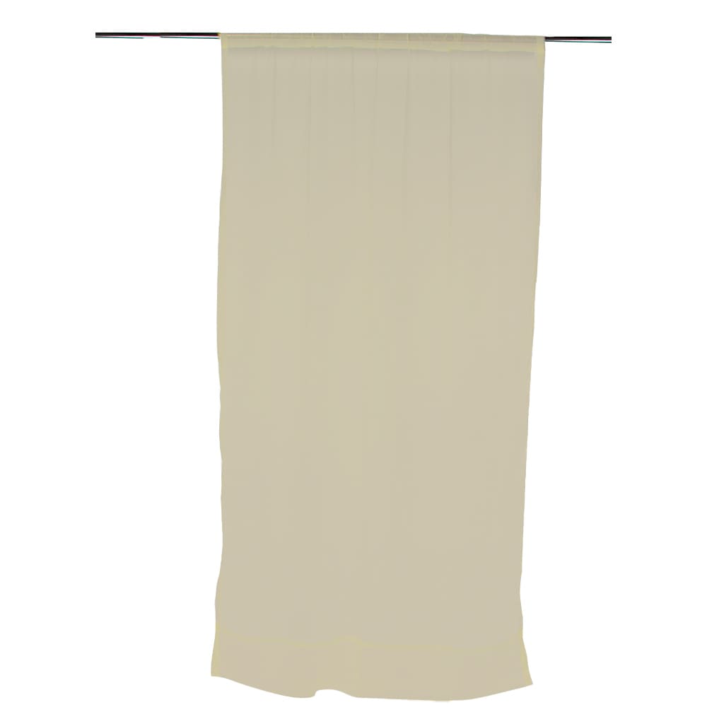 Cortina traslúcida de poliéster CasaMia™ Voile de 1.27 x 2.13 m, color hueso