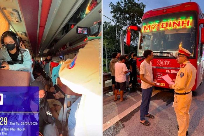 CSGT Phú Thọ xử phạt xe khách chở quá 31 người, phạt gần 80 triệu - Báo Tri thức &amp; Cuộc sống