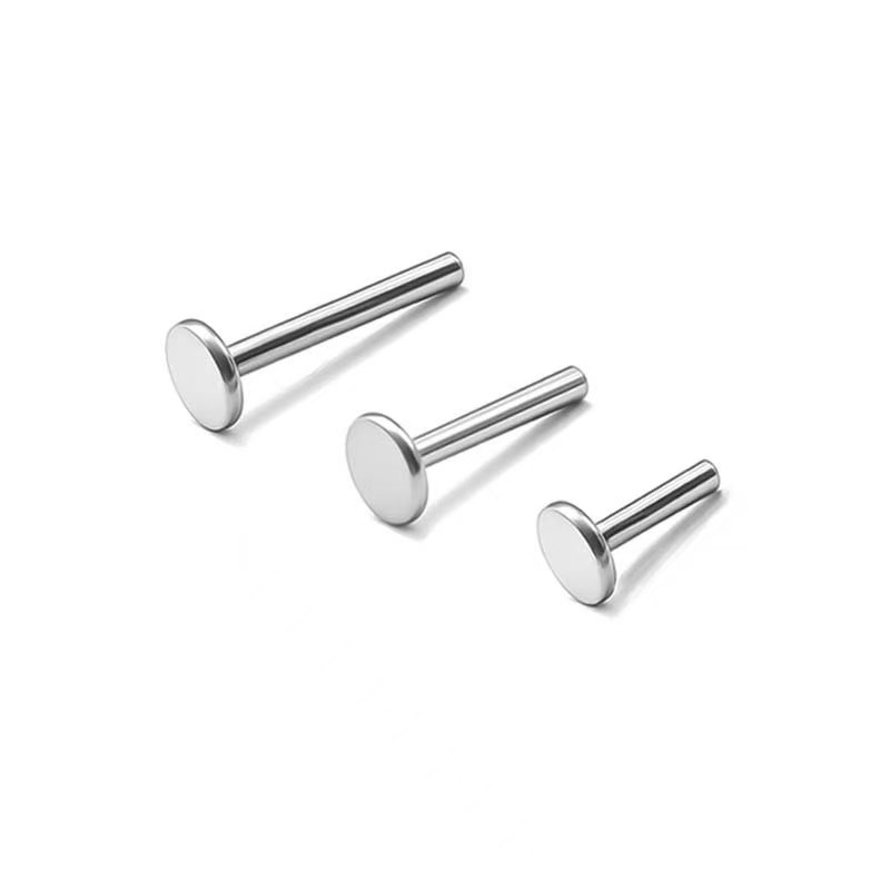 Titanium piercing rod with internal thread