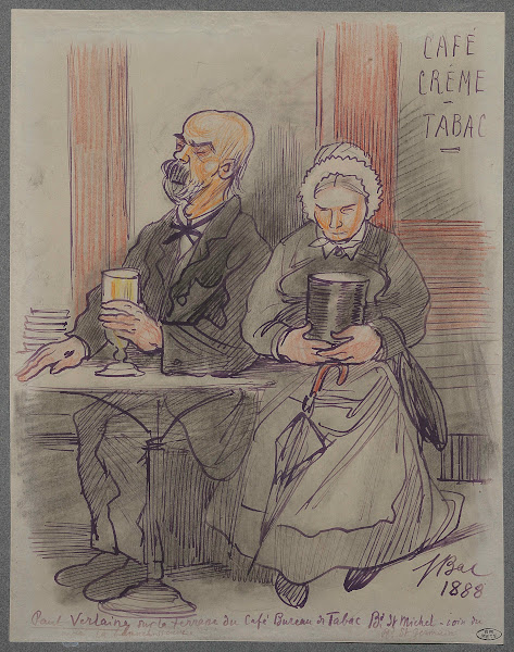 Paul Verlaine sur la terrasse 1888