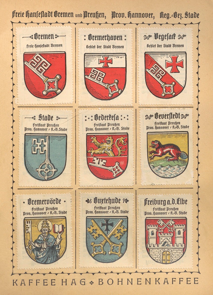 Deutsche Ortswappen German municipal coats of arms Pl26 1925