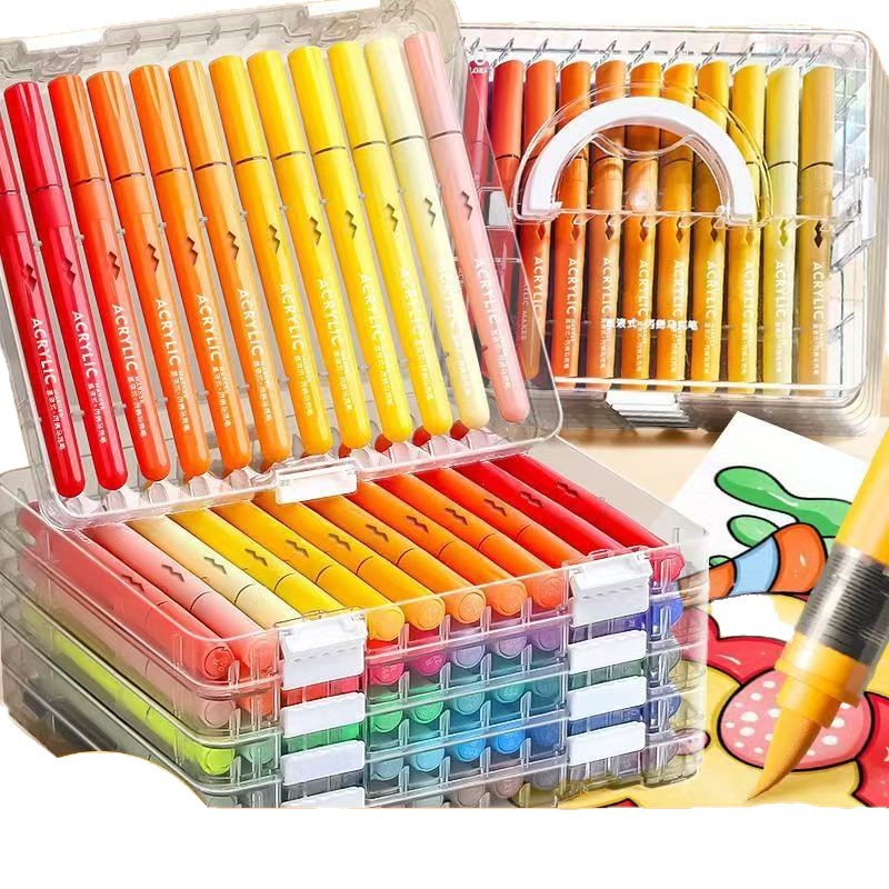 Acrylmarker-Set in verschiedenen Farbtönen