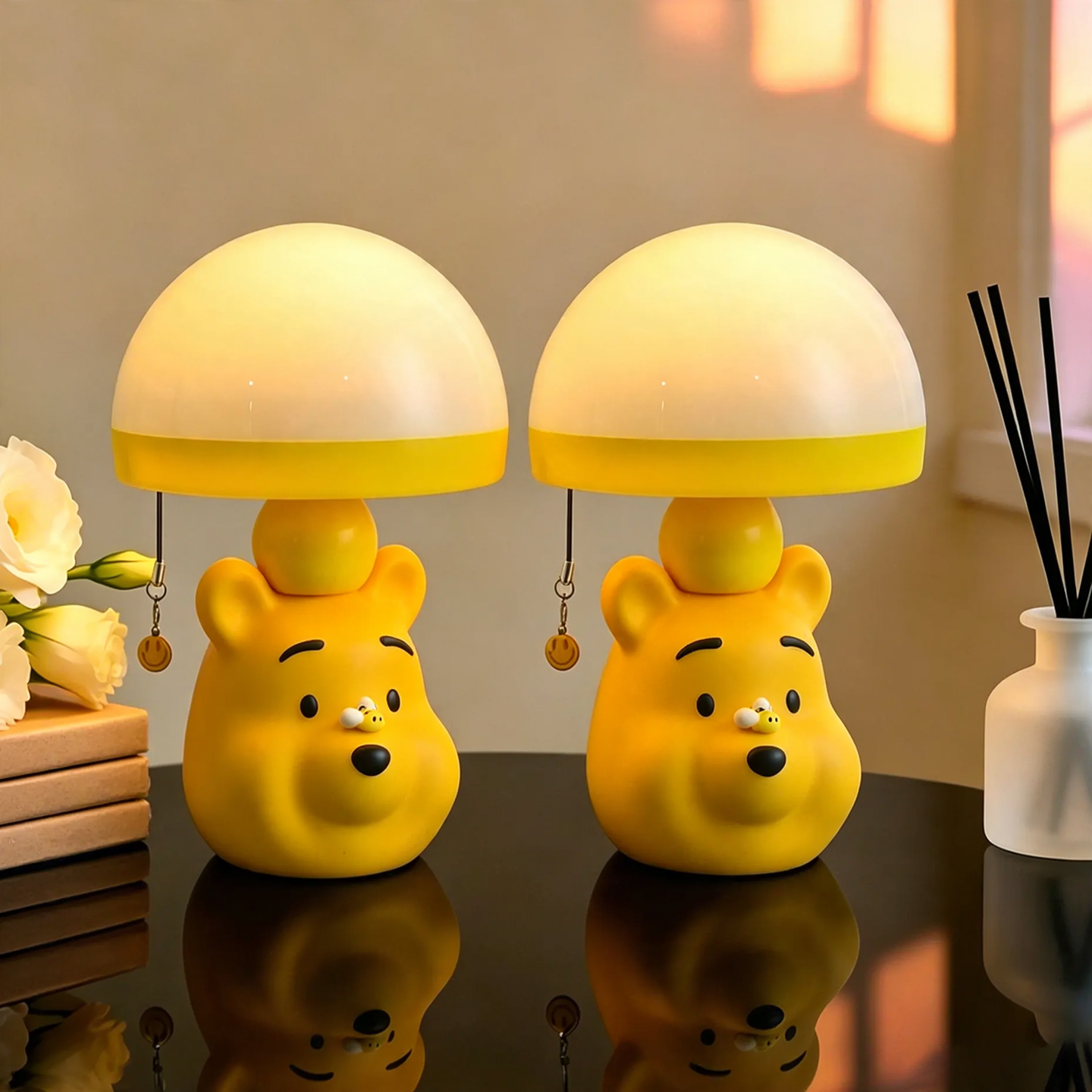 Table lamp bear, cartoon design