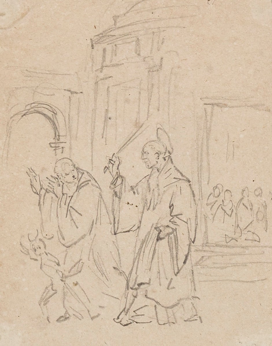 Scène de la vie de Saint Benoît