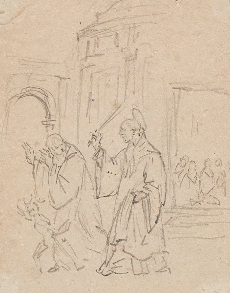 Scène de la vie de Saint Benoît
