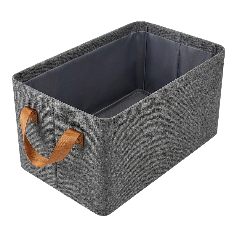 Fabric storage box for clothing, foldable