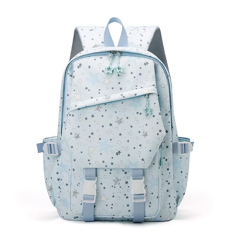 Large backpack made of breathable polyester