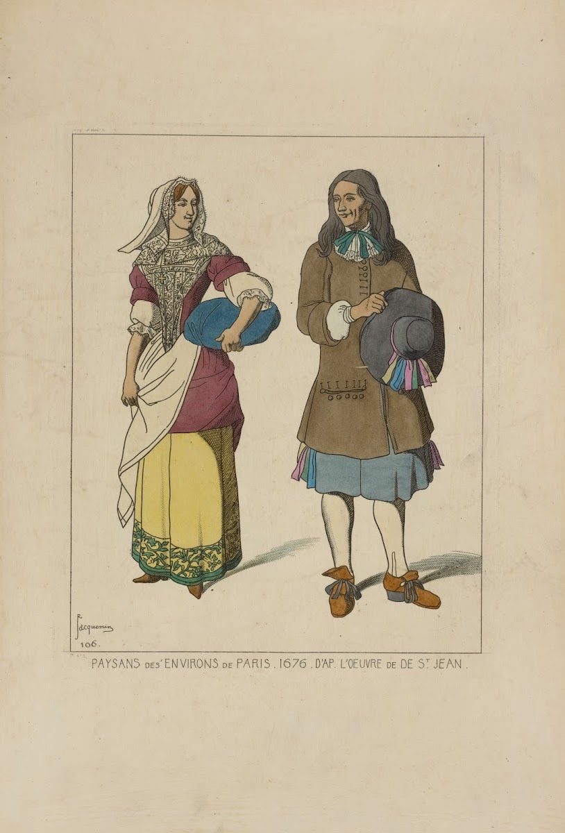 Paysans des environs de Paris 1676 Daprès loeuvre de St Jean 1869