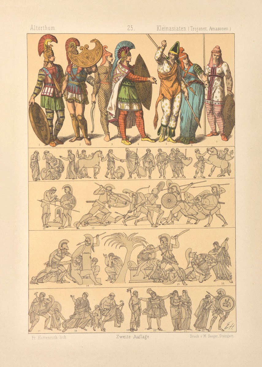 Kleinasiaten Trojaner Amazonen 1884