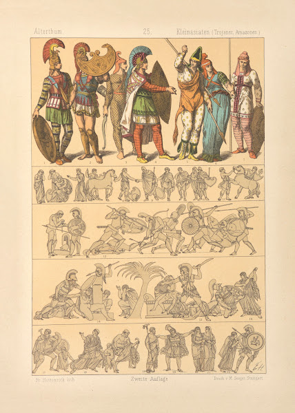 Kleinasiaten Trojaner Amazonen 1884