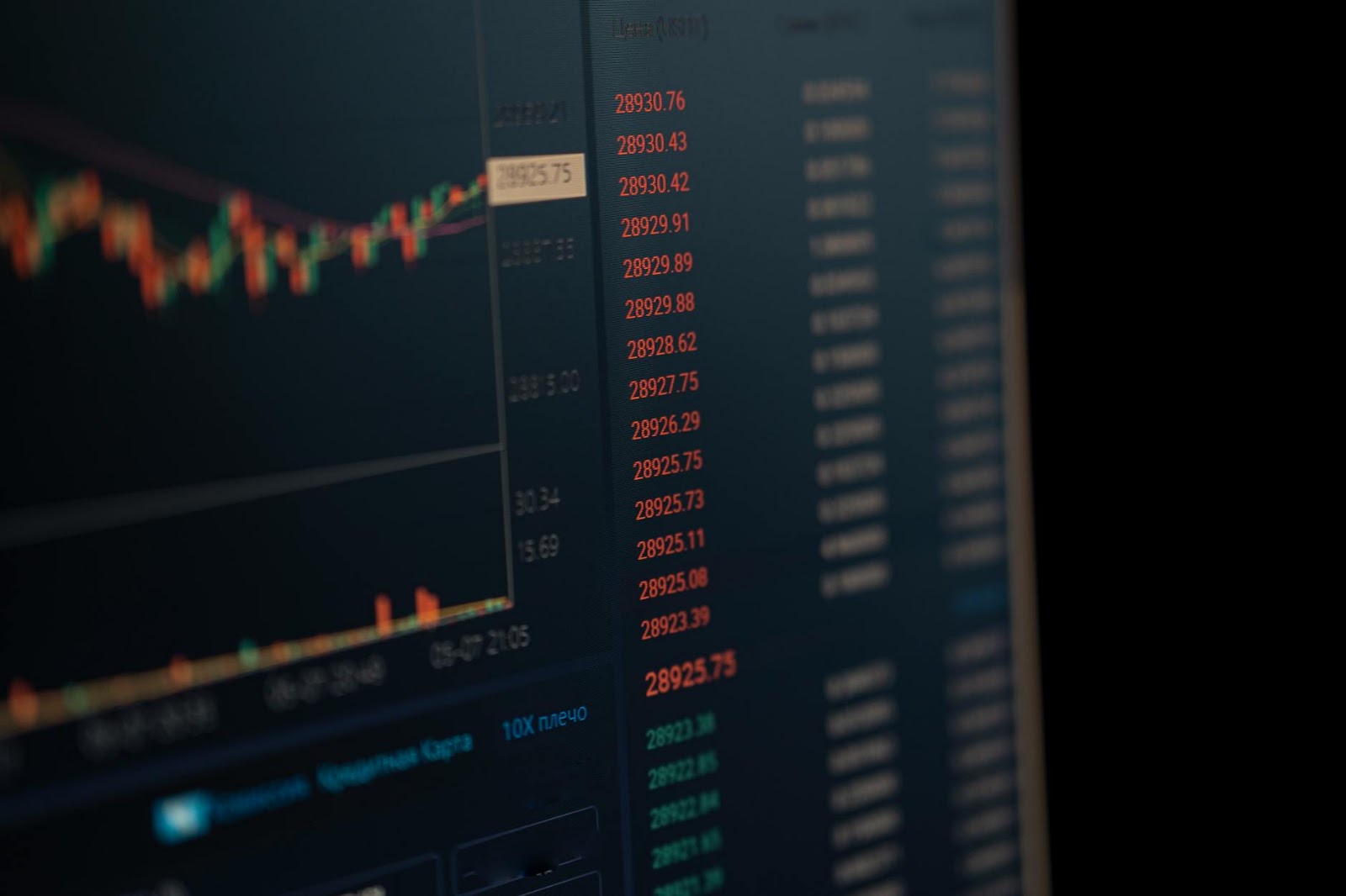 An individual deeply analyzing complex financial market data for an Ethereum market update.