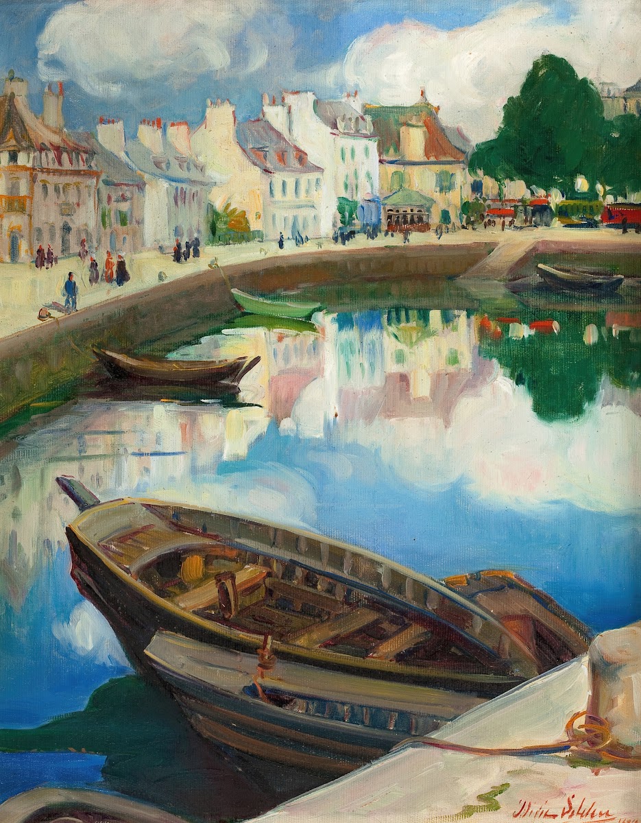 The Little Harbor Concarneau Brittany 1926
