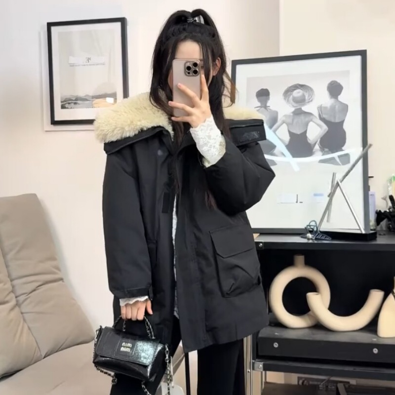 Insulated work-style parka jacket