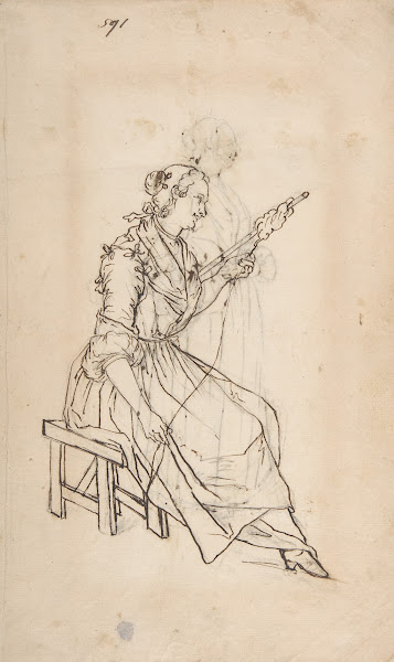 A Woman Spinning