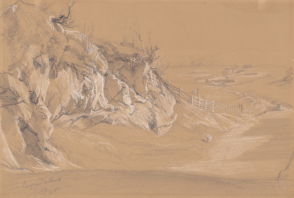 Campagna di Roma Roman Countryside recto 1851