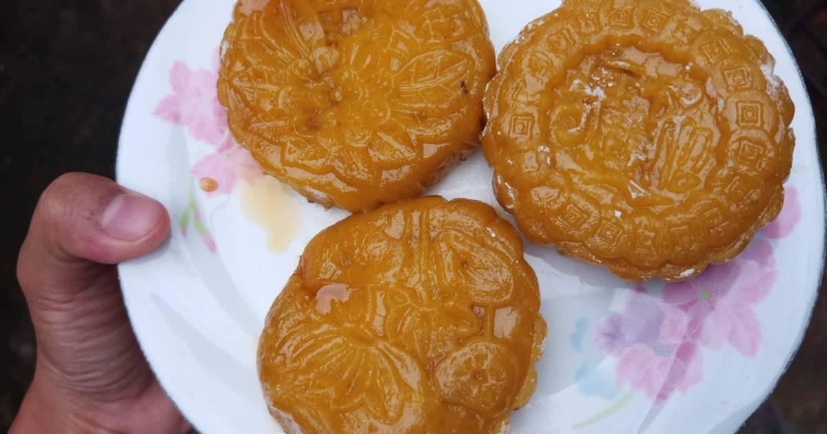 Bánh trung thu bí đỏ nhân khoai lang