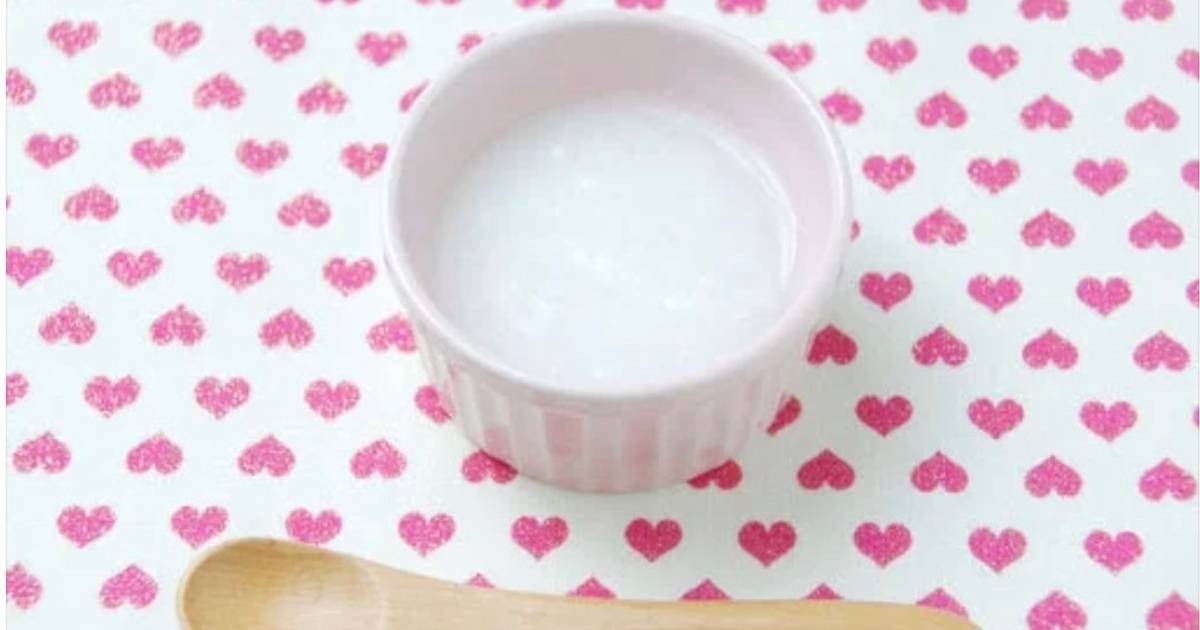 Cháo gạo nấu loãng cho bé 5m-6m