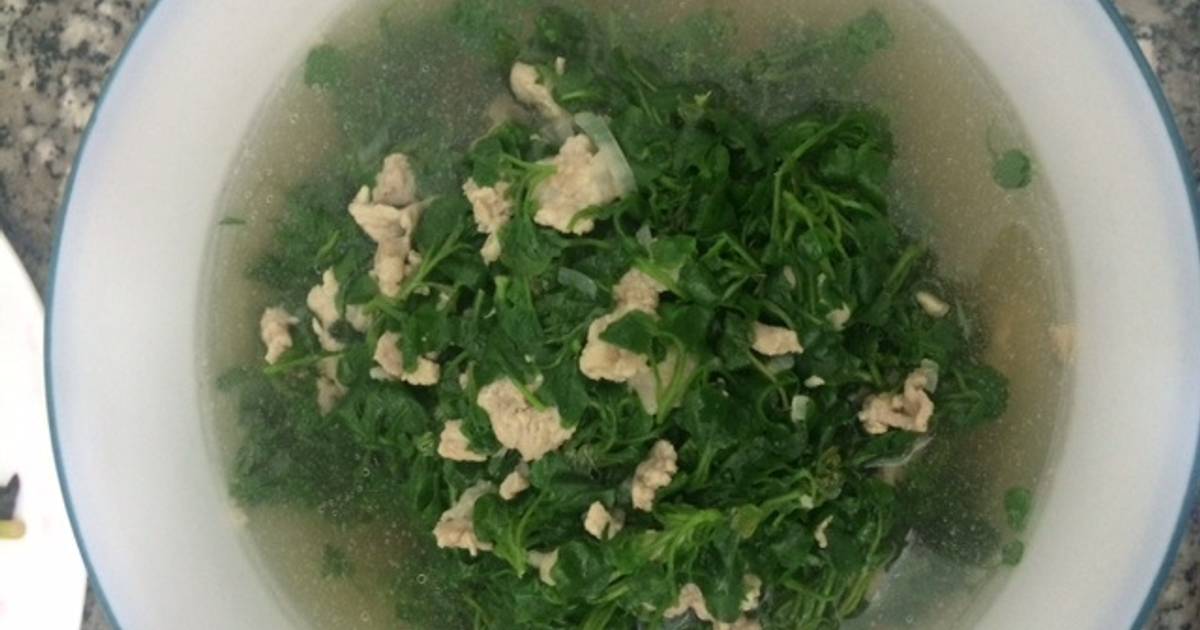 CANH CẢI XOONG NẤU VỚI THỊT BẰM