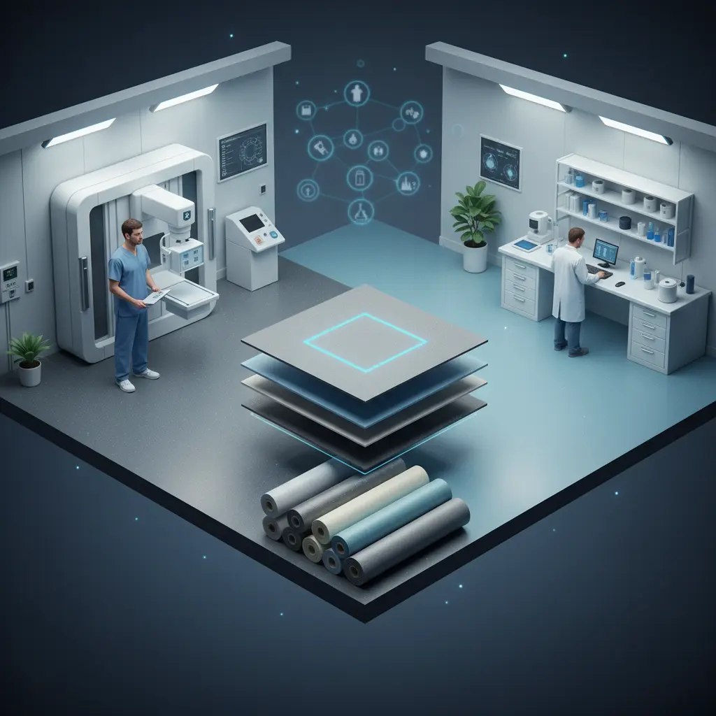 Supplier vinyl lantai khusus ruang radiologi dan laboratorium