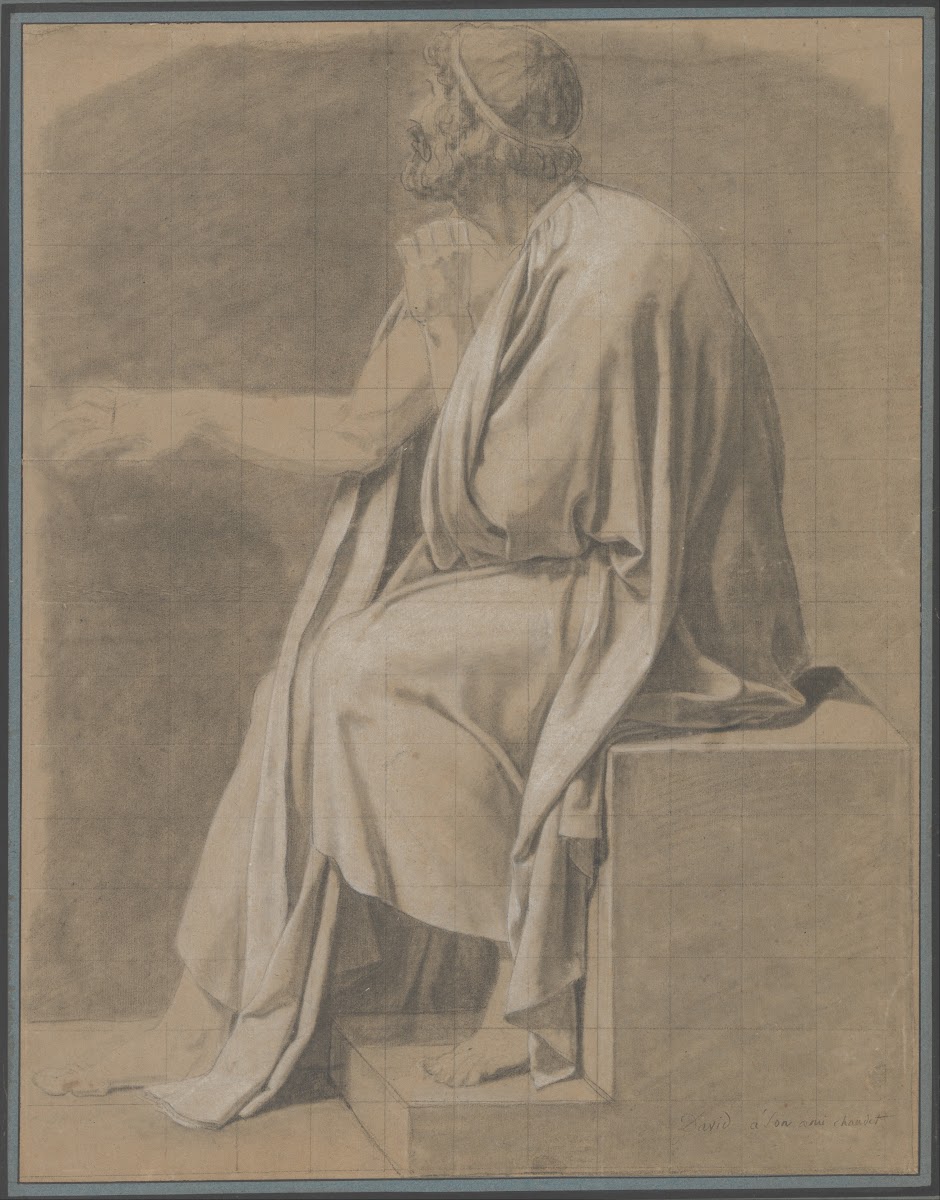 Figure Study for The Death of Socrates ca 178687
