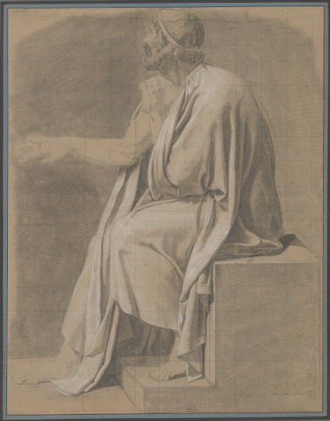 Figure Study for The Death of Socrates ca 178687