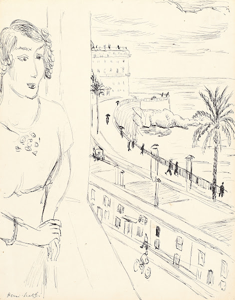 Femme PrèS De La FenêTre Nice 1921